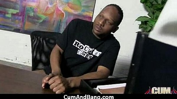 Ebony cumslut gets multi facial in gangbang 3