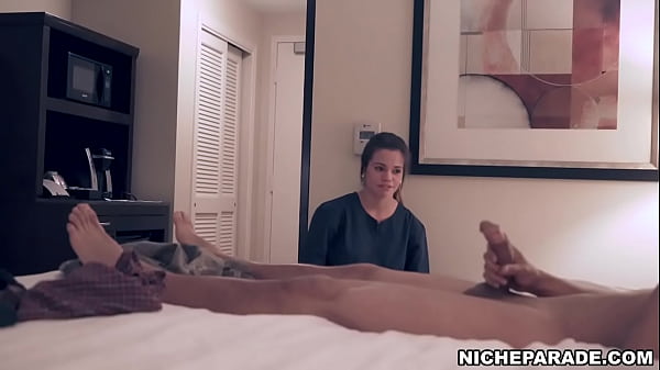 Play MP4 - Maid Wraps Her Tiny Hands Around Big Black Cock