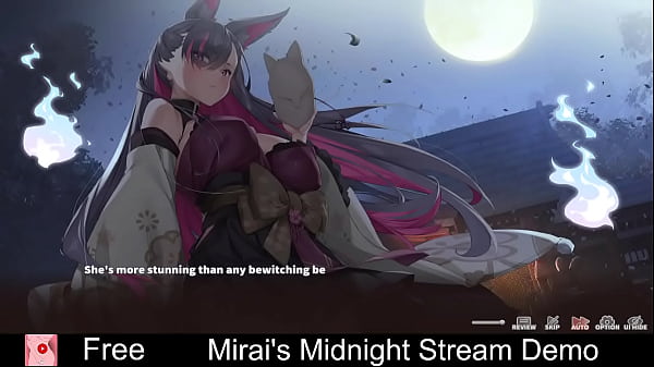 Mirai's midnight stream free steam demo game sexual content casual dating sim nudity 2d