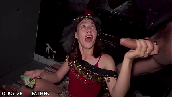 Play MP4 - Petite Latina brunette public pick up deepthroat big cock fast hard fuck rough sex in van