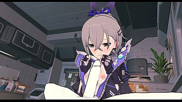 [honkai: Star Rail] Silver Wolf X Wojak: Late Night Gaming & Sex In Her Bedroom thumbnail