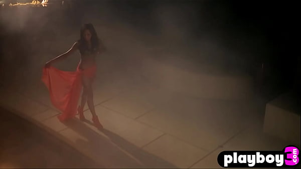 Big tits babes enjoyed hot posing after hot striptease session 