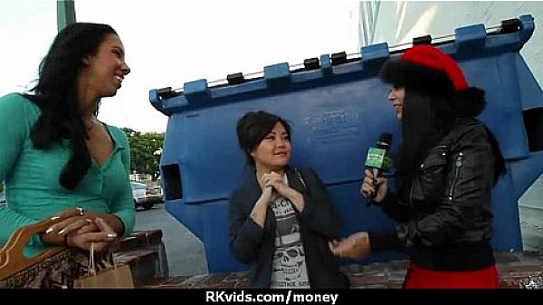 Hottie gets naked and has sex in public for cash 20 