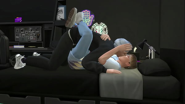 Nerdy twink gets fucked by his bad boy roommate 