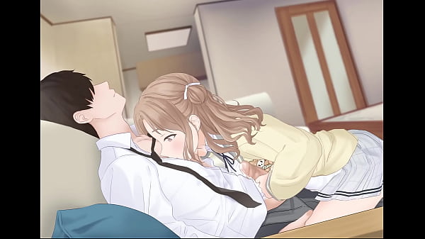 Una chica pasa el rato con su sempai 