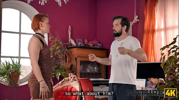 MATURE4K. Nymfa tricked her neighbour and showed him a female orgasm 