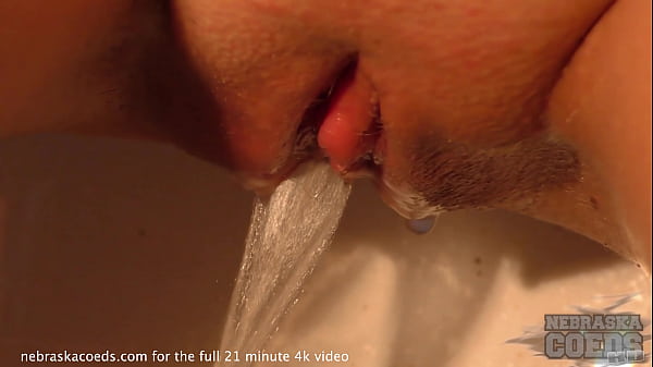 hot brunette 20yo maria masturbating with a dildo and_peeing lets cameraman grab her tits and_ass