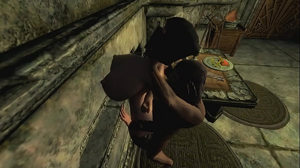 Dark bitch fucked by old pervert 