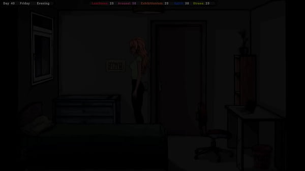 Jenny caught an exhibitionist and helped him cum on her tits hentai game 