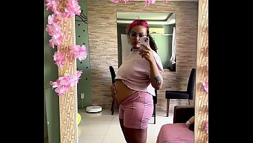 Fart Explosion After Eating Milk Intolerant Chubby Girl Bloated and Stuffed 