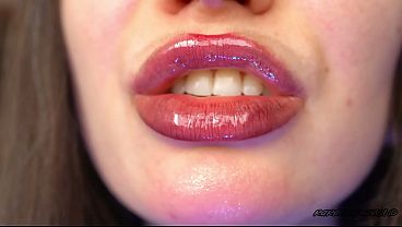 My lips own your cock lip gloss joi