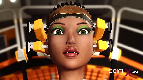 Nonton A Sexy Hot Cuffed Ebony Gets Fucked Hard By A Sex Cyborg thumbnail