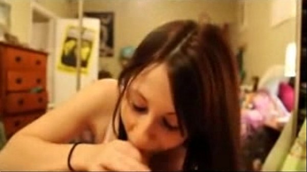 Busty babe deep throats and_gets surprise facial