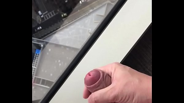 Play MP4 - Me wanking with big cumshot over hotel room window&comma; during daylight