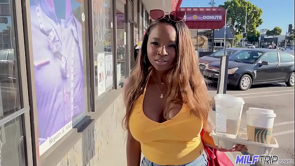 ShapelyJamaican girl unleashesher perfect black tits_on a horny tourist