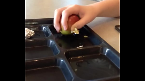 teen buddy publicly humiliates fruit with his sexhands