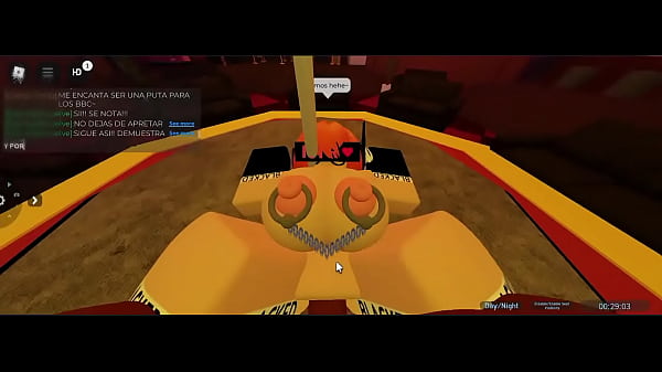 Sexo con peliroja culona en el club roblox