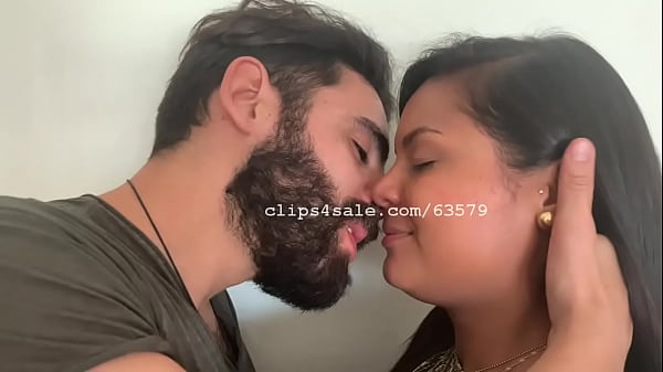 Sexy bearded man and princess kissing