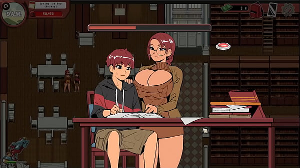 Play MP4 - Spooky Milk Life &lbrack; Taboo hentai game PornPlay &rsqb; Ep&period;19 nerdy girl public handjob in the library