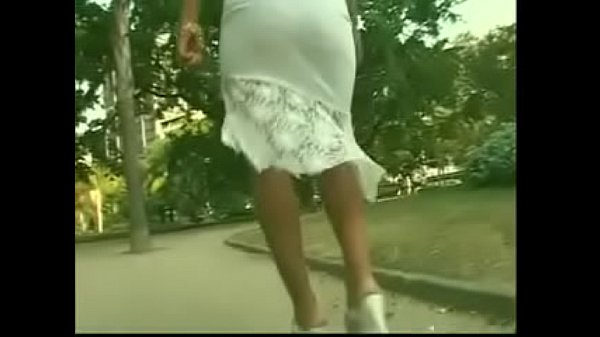 Girl in heeled thong sandals