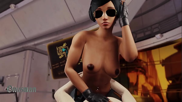 Pharah rides by Onusman with Midnight Datura as the VA