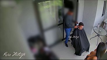 Husband’s Barber Comes Over, I Play Real Slut