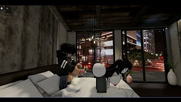 Roblox Hot: G&oacute;tica Rabuda no Ponto de &Ocirc;nibus (Anal) 