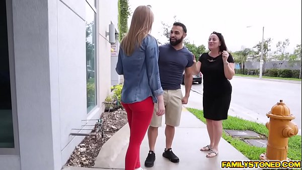 Daisy stone sucking up and riding uncle fuckers big cock on top like a cowgirl