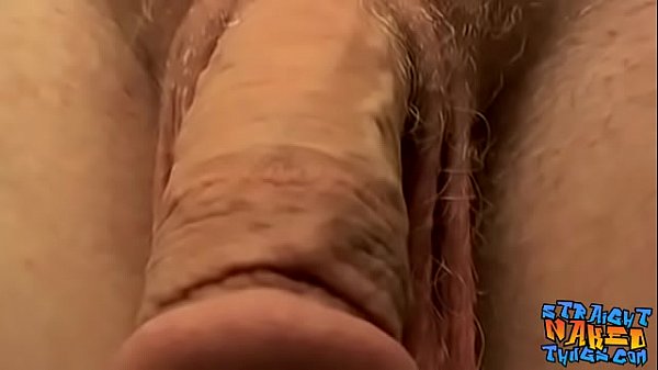 Tattooed thug masturbates in the kitchen 