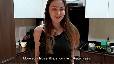 Pov: Stepmom Gives Me A Secret Kitchen Blowjob After Staring At My Cock Under The Table. thumbnail