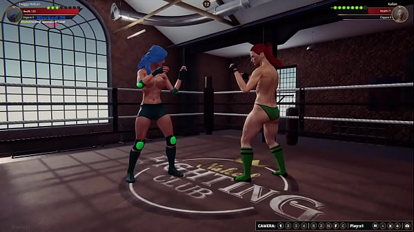 Twiggy Nelson VS Kallan Naked Fighter 3D
