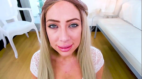 Nonton Sunny Chase Sexy Big Natural Tits Blonde No Hands! Huge Cock Pov Blowjob And Cum Swallow thumbnail