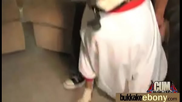 Hot ebonychick in interracial gangbang 20