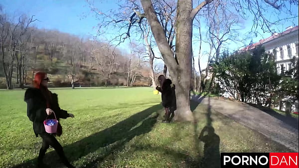 Dan&rsquo;s easter egg chase ends with katy rose&rsquo;s ginger cunt creampied 