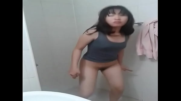 asian exchange student in korea pleasing herself