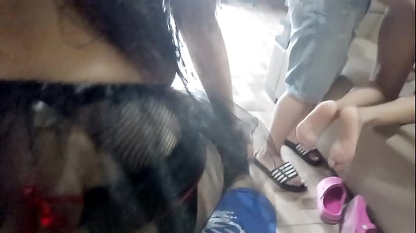 Some bitches arrive on my birthday to have a threesome exclusive porn at home parties they arrive and start dancing sexy the very sluts ask for quick sex