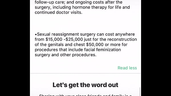 Sexual reassignment surgery link in website
