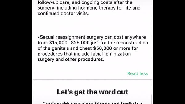 Sexual reassignment surgery link in website 