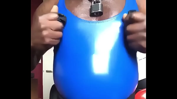 Latex PVC Attired Smoke & Tit Play 