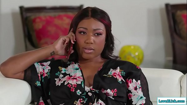 Big tits brunette bad girl caught breaking in by small tits black girl likes bad girls and gets her naked so she can lick her tight pussy