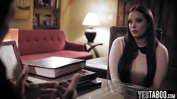 Cheating bustyMILF begs for forgiveness by fucking mature priest