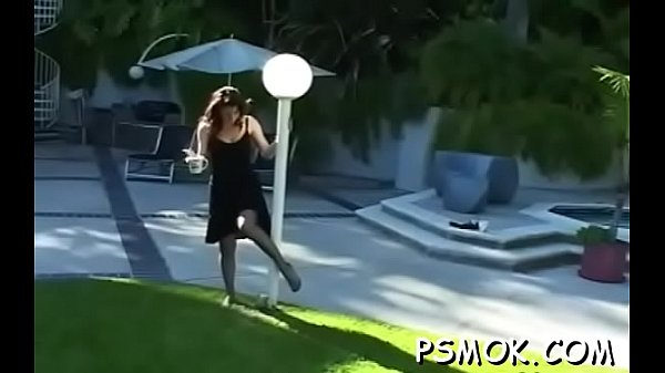 Ebony_sucks a_small pecker while holding a lit cigarette