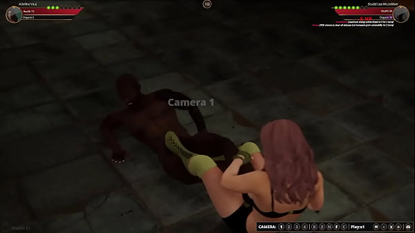 Adeline vs studd nf3d mixed sex battle competitive intercourse