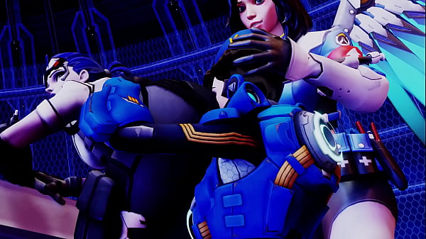 Overwatch widow x tracer sexy booty licking 