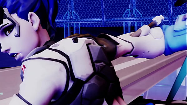 Overwatch widow x tracer sexy booty licking
