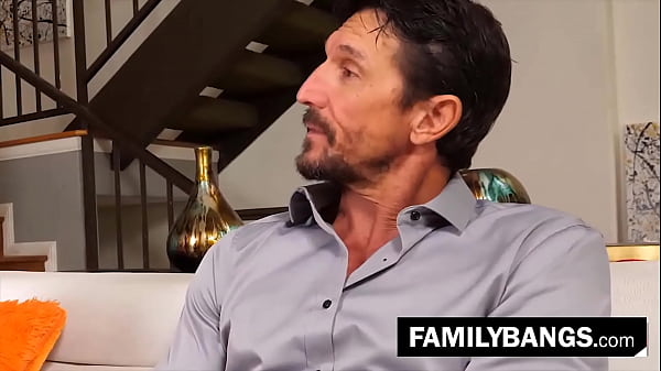 Step Father Creaming his Stepdaughter in the Couch ⭐ FamilyBangs.com 