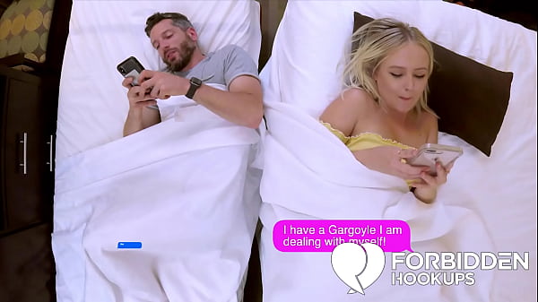 Sexy blonde fucks her hornystep-brother