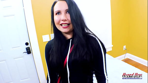 Hot busty brunette sporty whitney gets her pussy fucked and eats cum