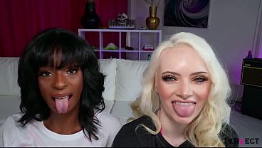 PERVECT Interracial threesome with Amber Kawaii and Chayenne Johnson