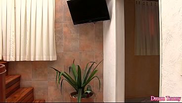 Tgirl Bella Atrix Jerks Off and Takes a Big Dildo